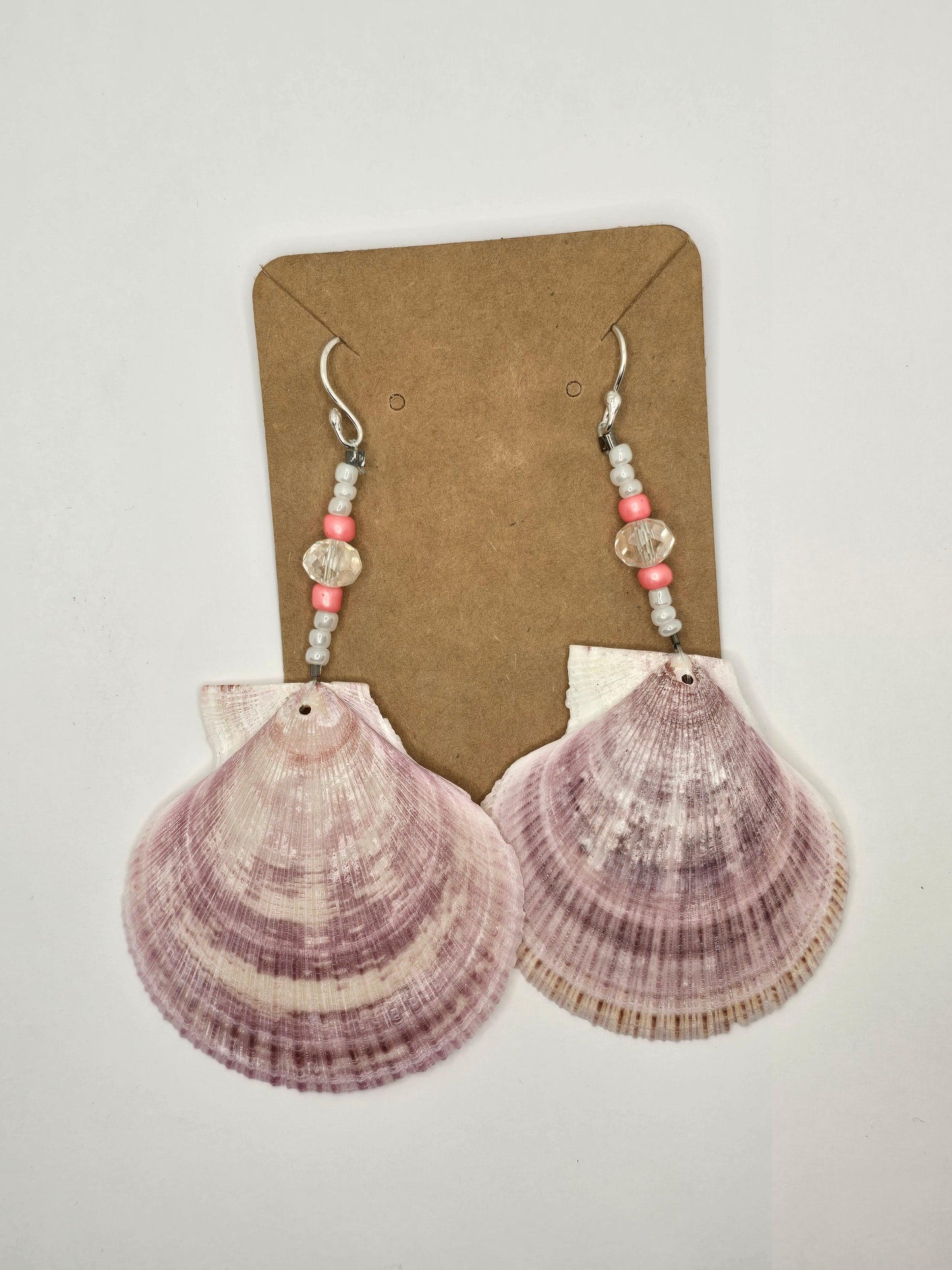 Shell Earrings | West Coast Jewelry | Handmade Jewelry | Shell Jewelry | West Coast Earrings | Beach Earrings | Scallop Shell | Beachcombing - Warmland Kraftworkx