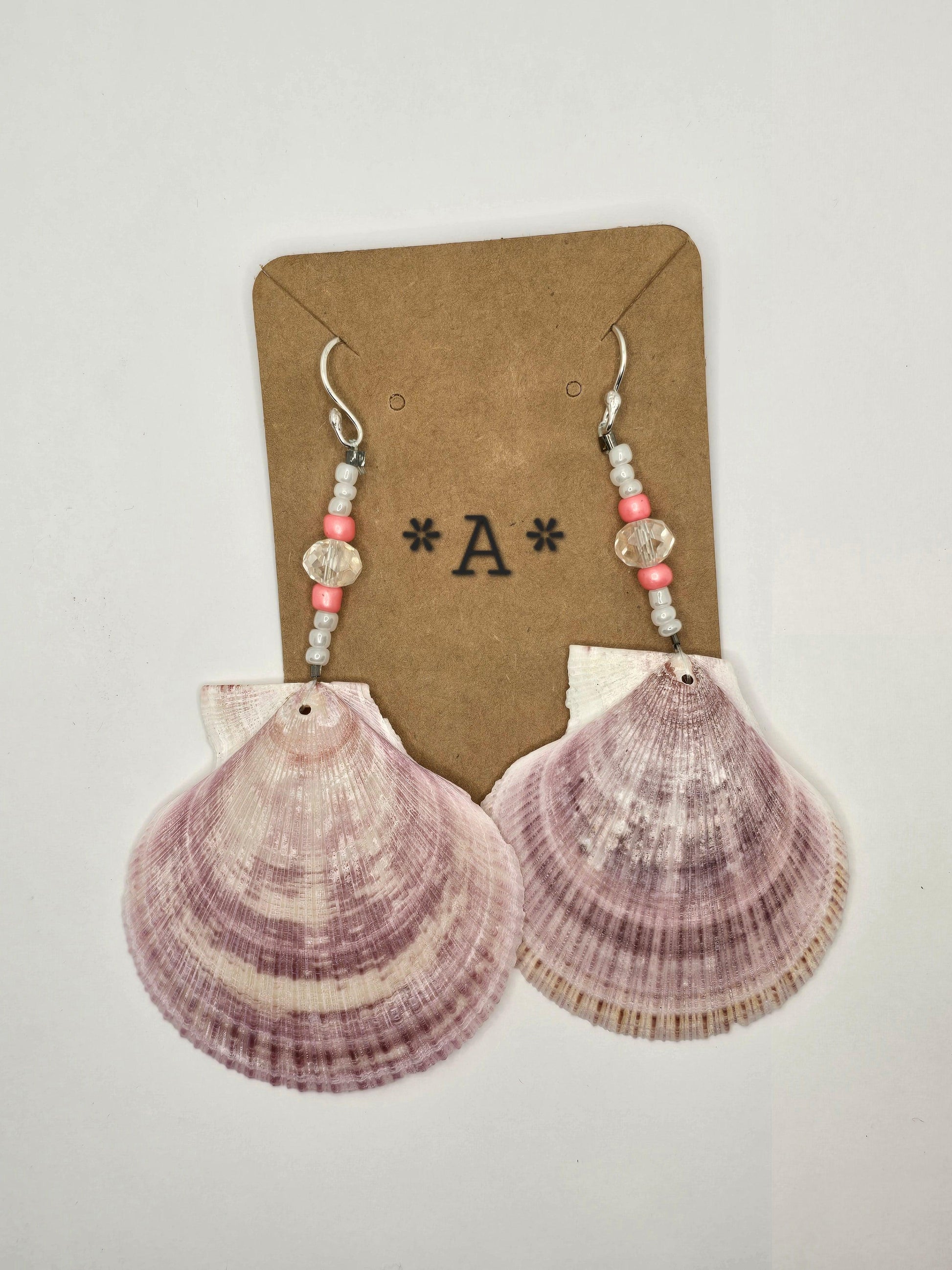 Shell Earrings | West Coast Jewelry | Handmade Jewelry | Shell Jewelry | West Coast Earrings | Beach Earrings | Scallop Shell | Beachcombing - Warmland Kraftworkx