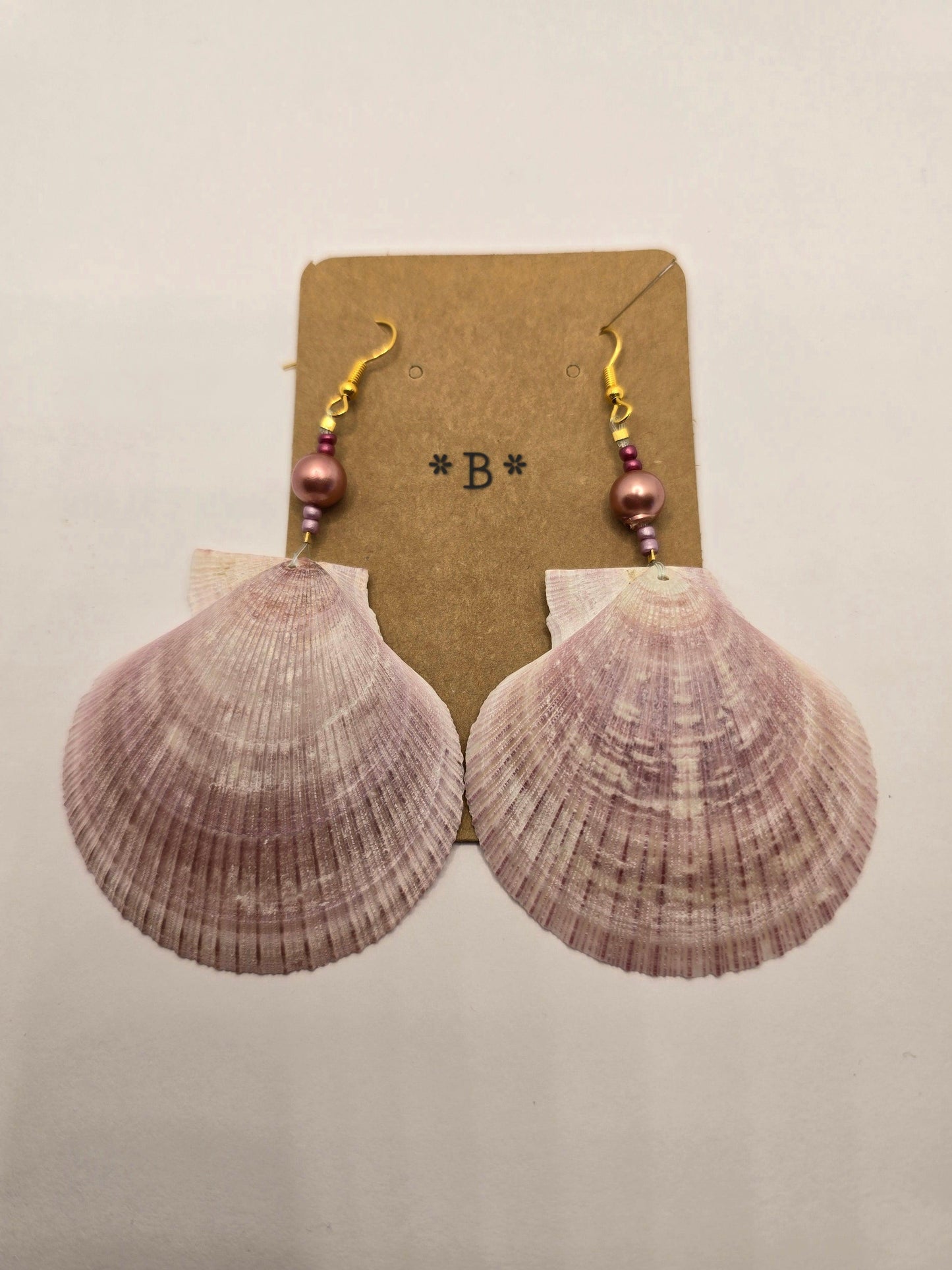 Shell Earrings | West Coast Jewelry | Handmade Jewelry | Shell Jewelry | West Coast Earrings | Beach Earrings | Scallop Shell | Beachcombing - Warmland Kraftworkx