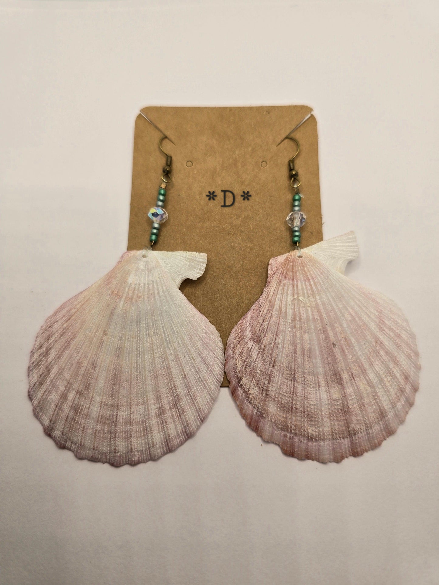 Shell Earrings | West Coast Jewelry | Handmade Jewelry | Shell Jewelry | West Coast Earrings | Beach Earrings | Scallop Shell | Beachcombing - Warmland Kraftworkx