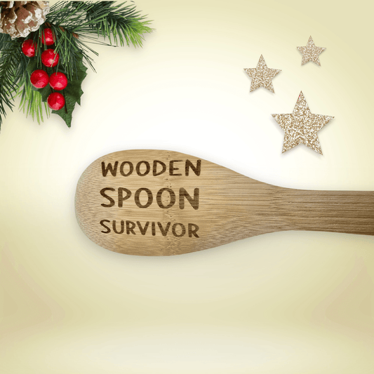 Bamboo Engraved Wood Spoons | Christmas Decor | West Coast Decor | Kitchen Decor | Bamboo Spoons | Decorated Bamboo Spoons - Warmland Kraftworkx