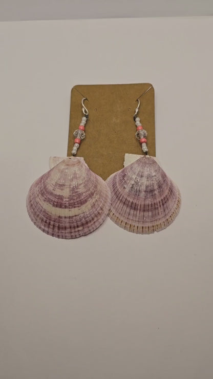 Shell Earrings | West Coast Jewelry | Handmade Jewelry | Shell Jewelry | West Coast Earrings | Beach Earrings | Scallop Shell | Beachcombing